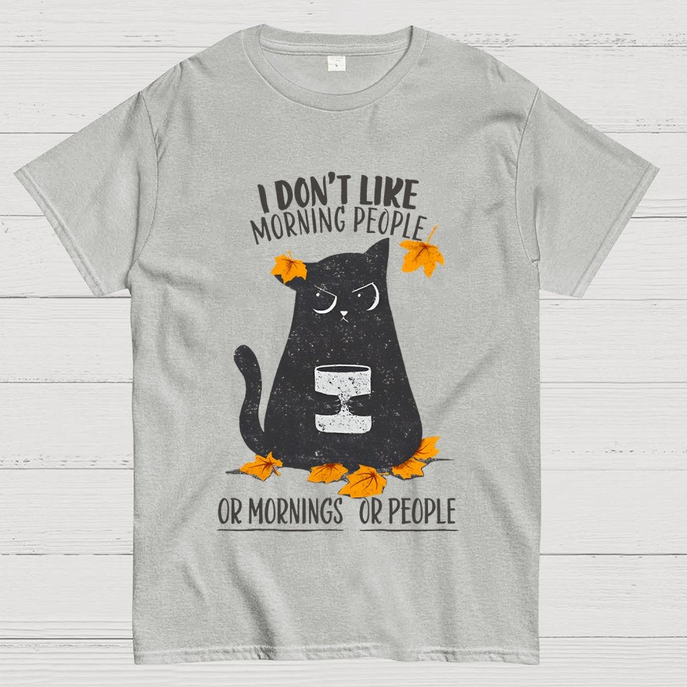 No Mornings No People Geek T-Shirt