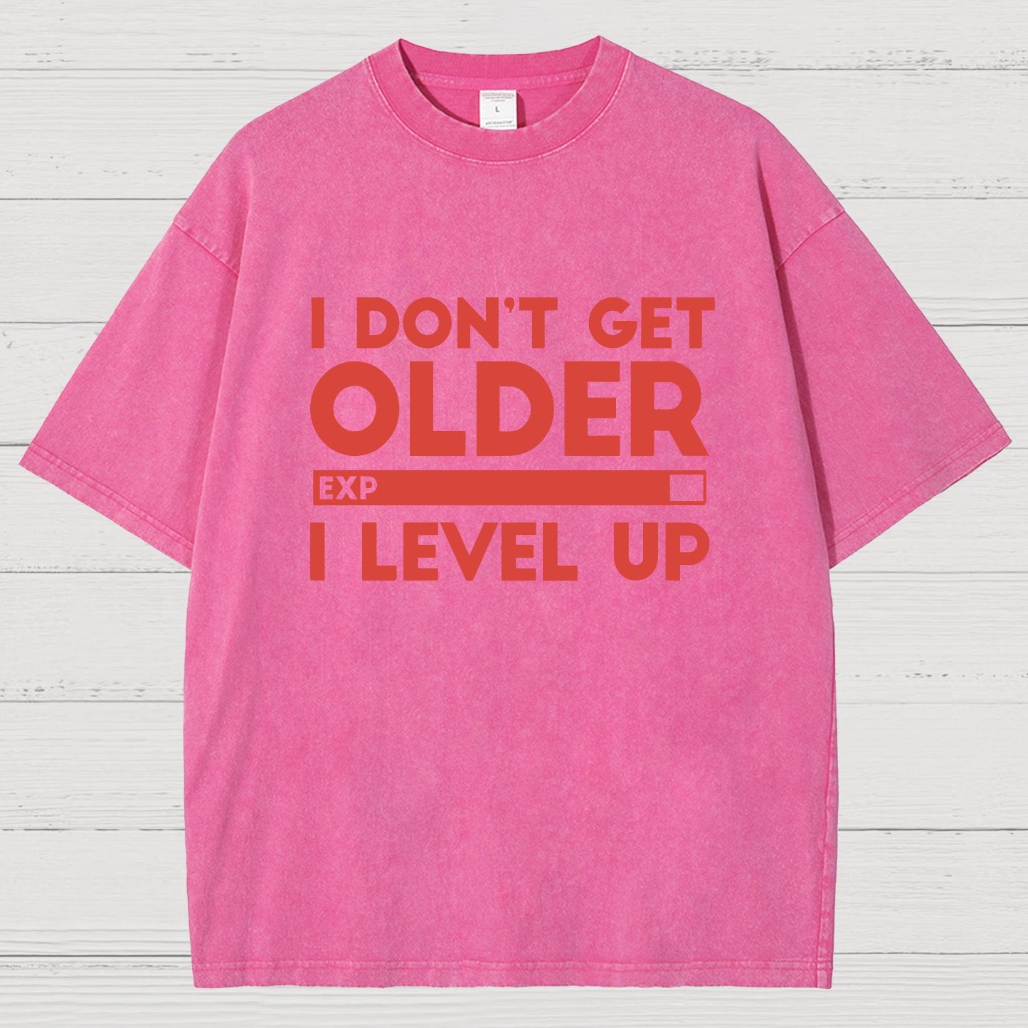 I Dont Get Older I Level Up Funny Gamer Geeky Vintage Distressed T-shirt