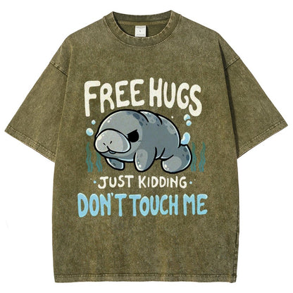 Free Hugs Vintage Distressed T-shirt