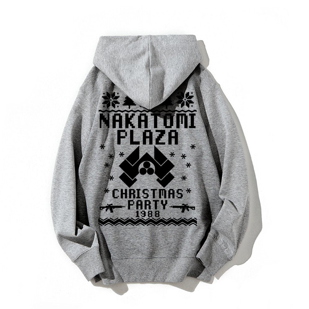 Now I Have a Machine Gun Ho-Ho-Ho Printed Back Unisex Cotton Hoodie