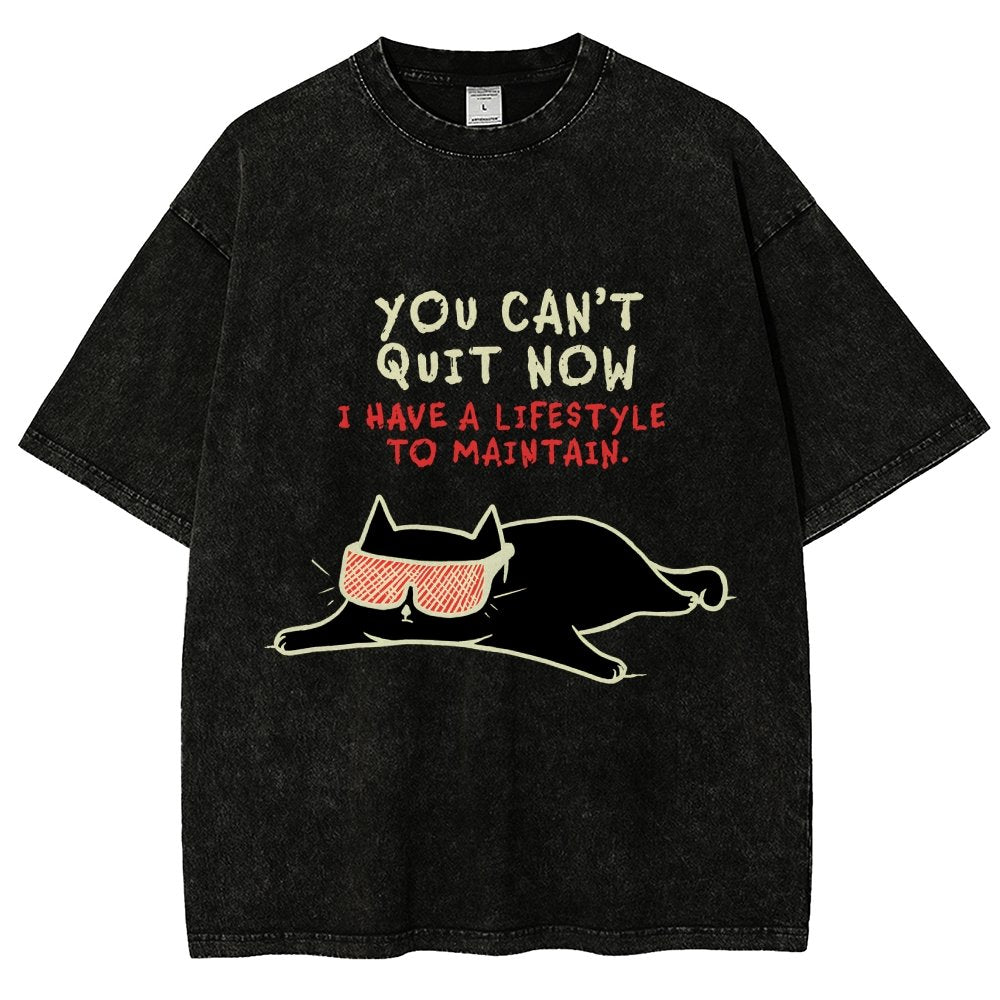 You Can't Quit Now Vintage Distressed T-shirt