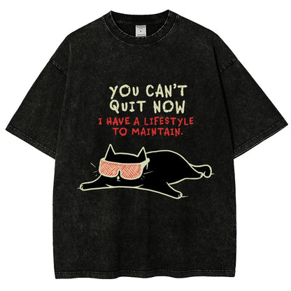 You Can't Quit Now Vintage Distressed T-shirt
