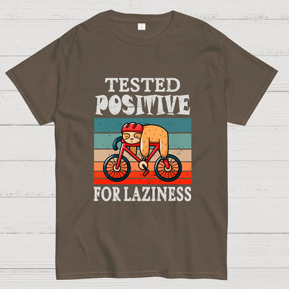 Tested Positive For Laziness Sloth On Bicycle By Sal71 Geeky T-Shirt