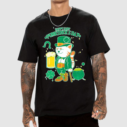 Cat St. Patrick's Day Geek T-Shirt