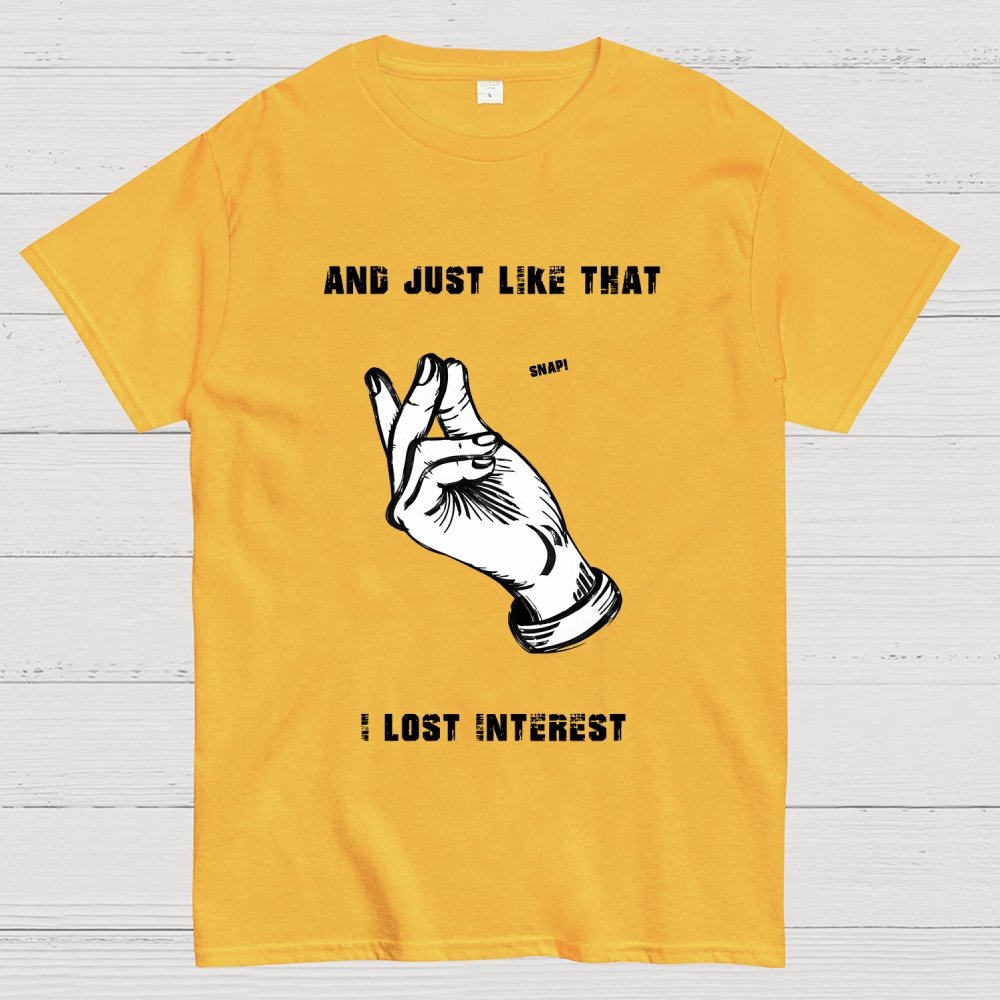 I Lost Interest Geek T-Shirt
