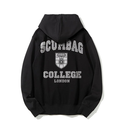 Scumbag College Unisex Printed Back Unisex Cotton Hoodie