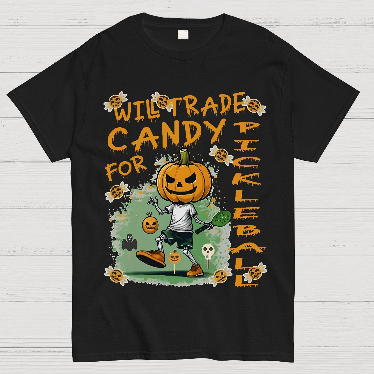 Halloween Pumpkin Man Geeky T-Shirt