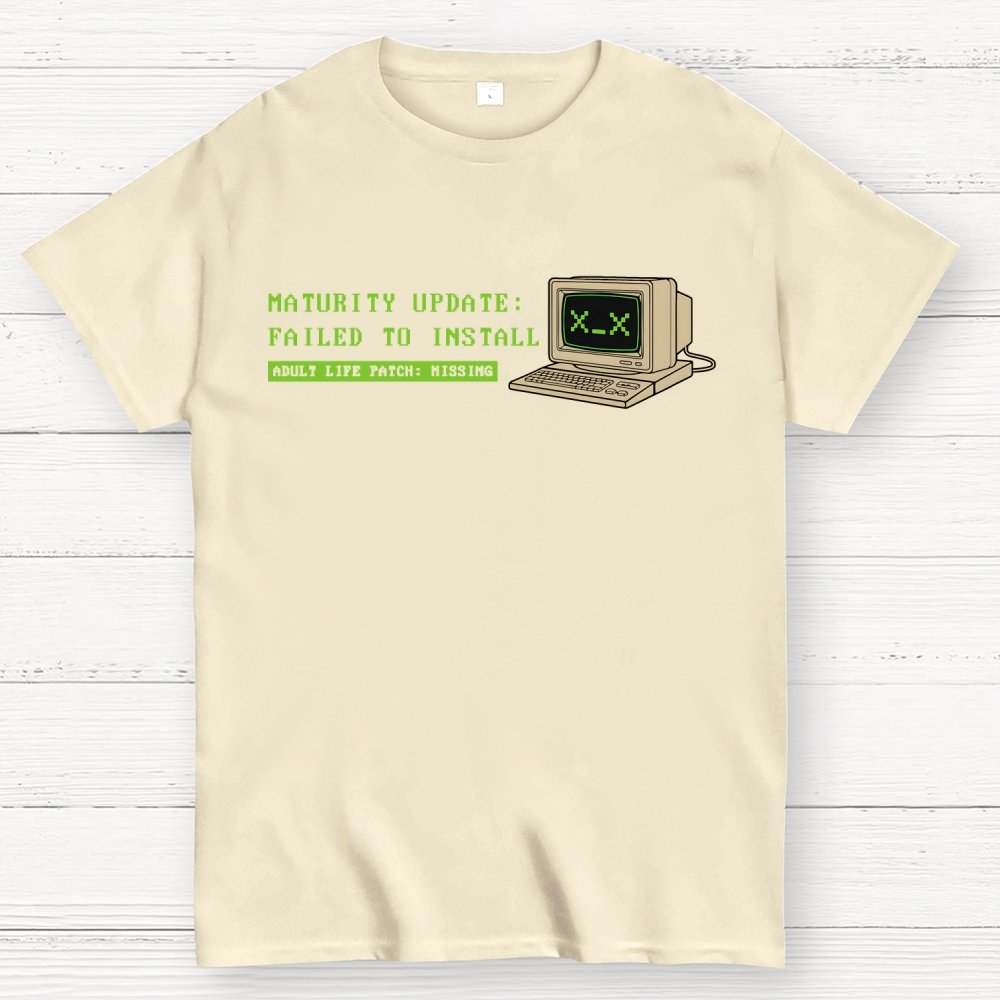 Adult Life Patch Missing Unisex Geek T-Shirt