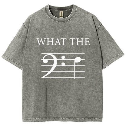 What The F (Bass) Vintage Distressed T-shirt