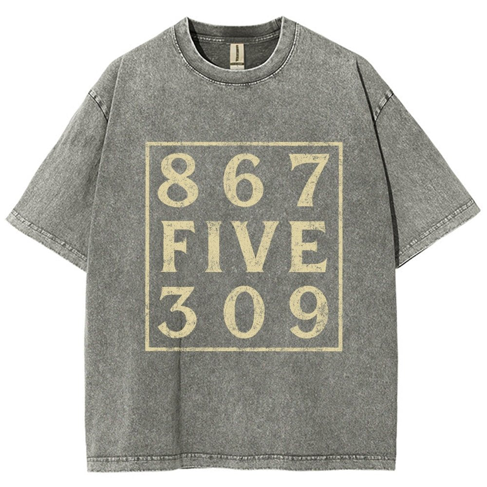 Music 867 Five 309 80S Pop Music  Vintage Distressed T-shirt