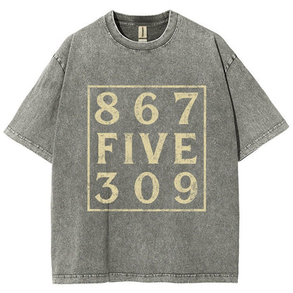 Music 867 Five 309 80S Pop Music  Vintage Distressed T-shirt