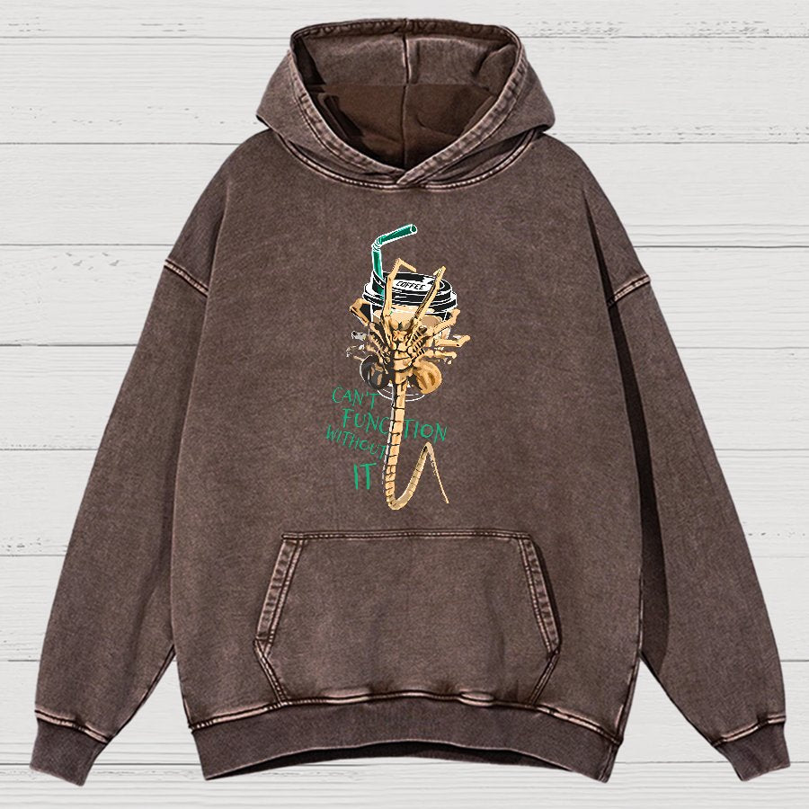 Can't Function Without It Vintage Distressed Hoodie
