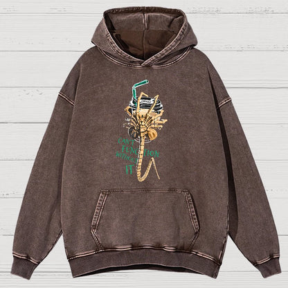Can't Function Without It Vintage Distressed Hoodie