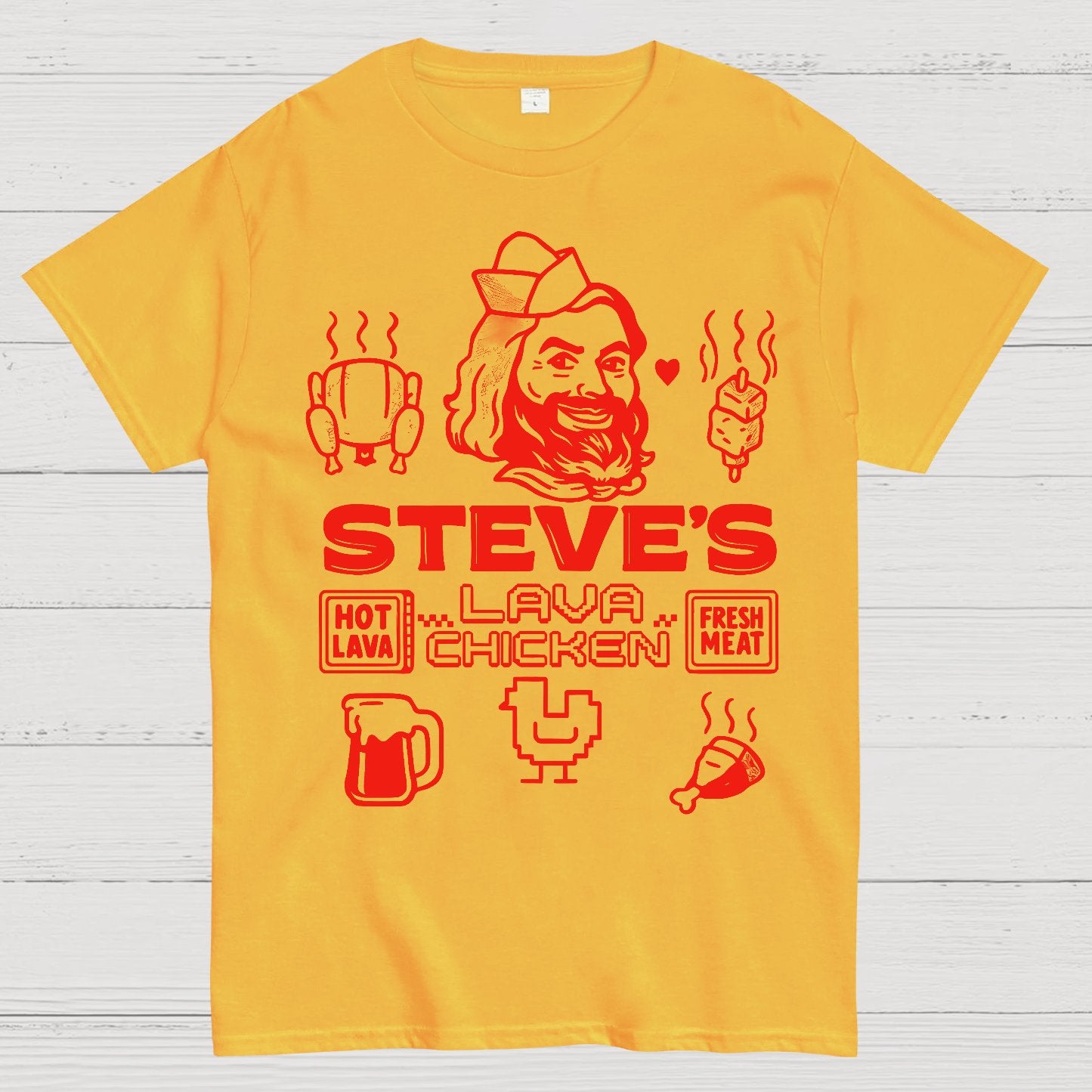 Steve's Lava Chicken Geek T-Shirt