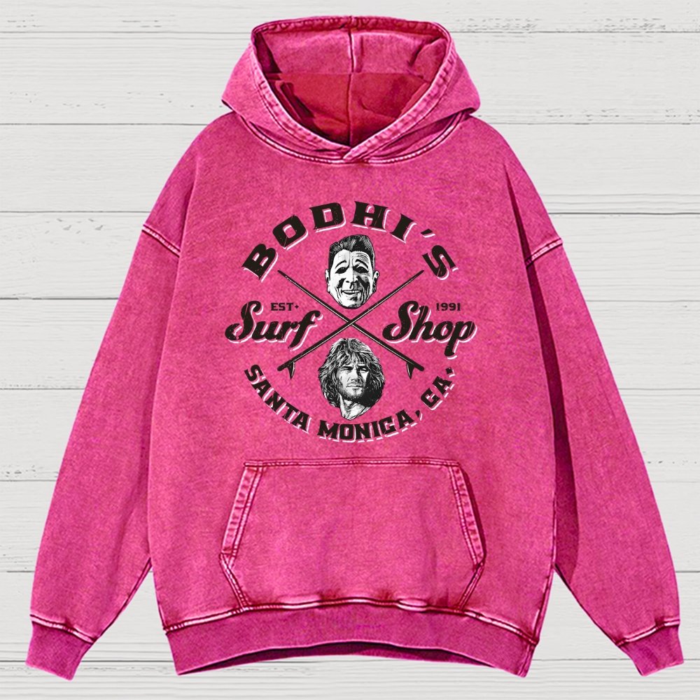Coastal Wave Vintage Distressed Hoodie