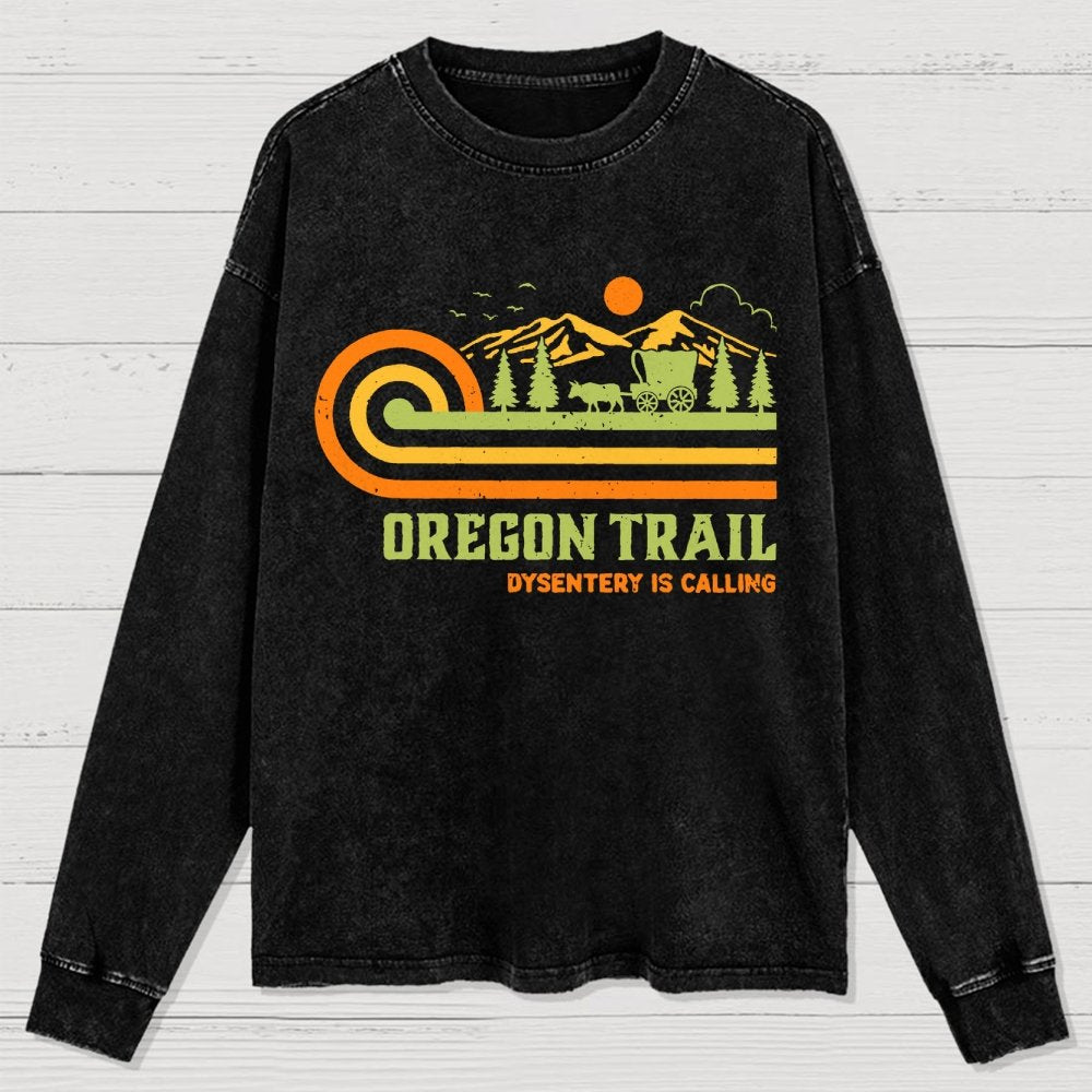 Vintage Oregon Trail Washed Long Sleeve Tee