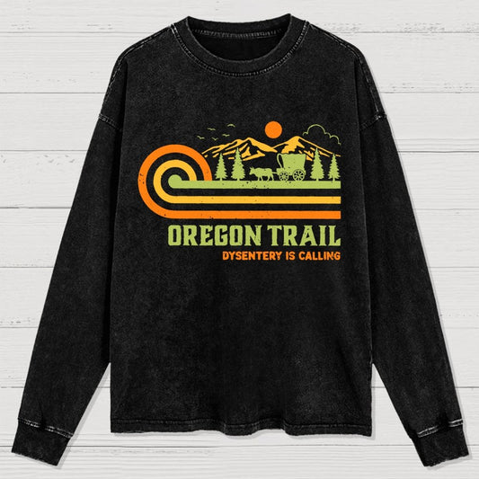 Vintage Oregon Trail Washed Long Sleeve Tee