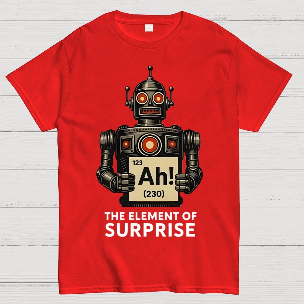 Machine Gets Surprised Geek T-Shirt