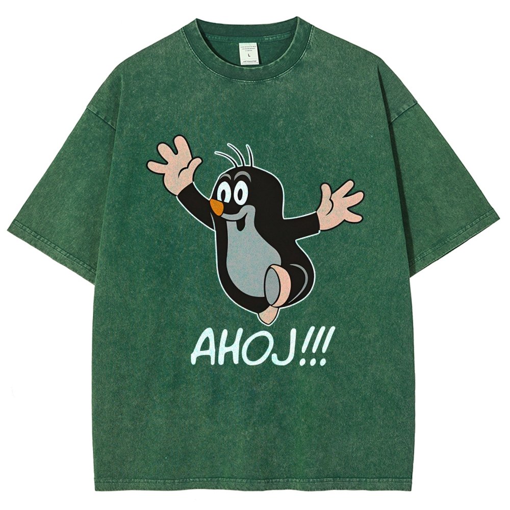 Mole AHOJ Vintage Distressed T-shirt