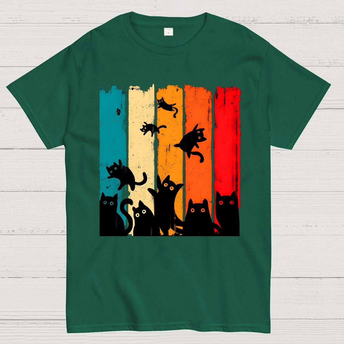 Retro Kitty Chaos Geek T-Shirt