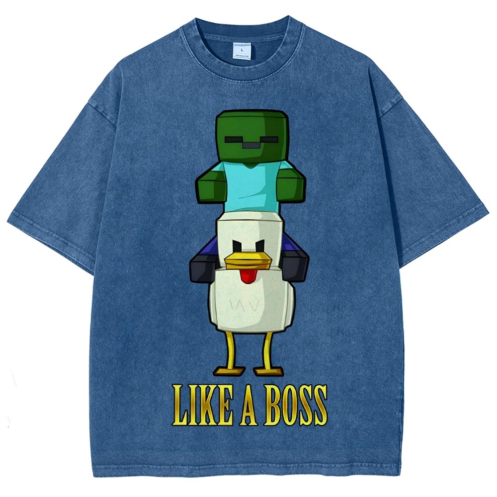 Like A Boss Vintage Distressed T-shirt
