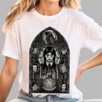 Stained Glass of Outcasts Geek T-Shirt