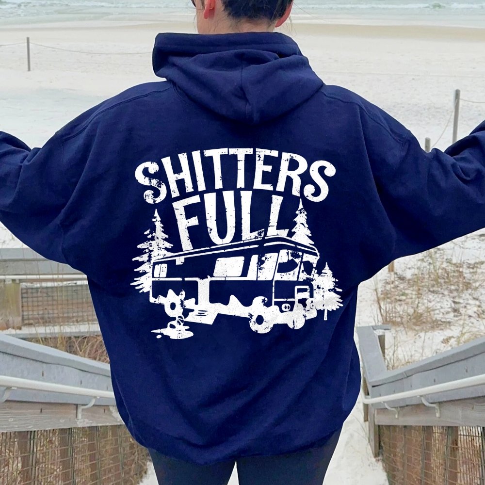 Shitters Full Printed Back Unisex Cotton Hoodie