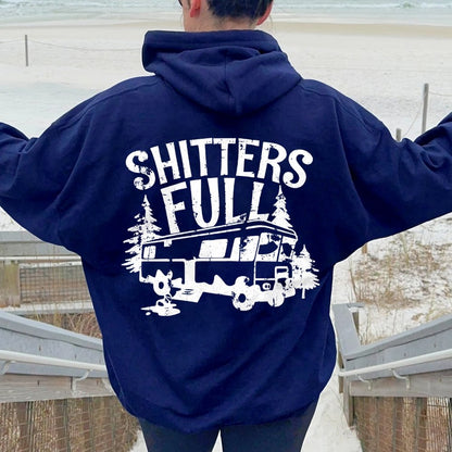 Shitters Full Printed Back Unisex Cotton Hoodie