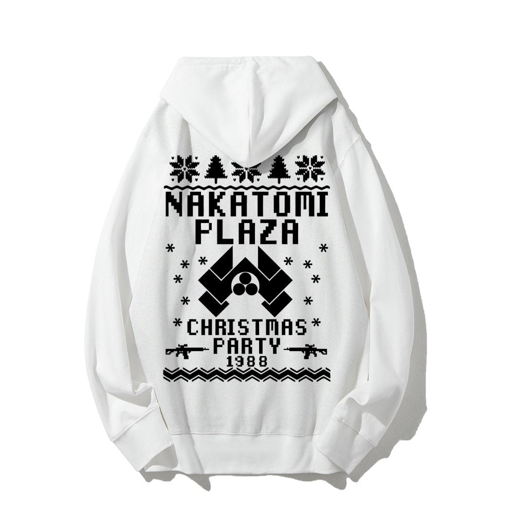 Now I Have a Machine Gun Ho-Ho-Ho Printed Back Unisex Cotton Hoodie