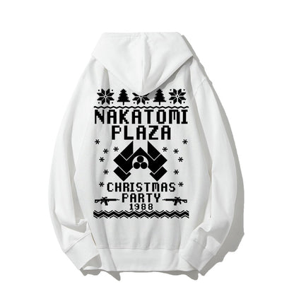 Now I Have a Machine Gun Ho-Ho-Ho Printed Back Unisex Cotton Hoodie