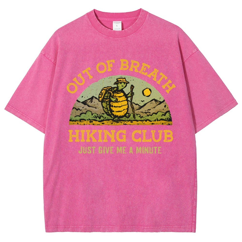 Out Of Breath Hiking Club Vintage Distressed T-shirt