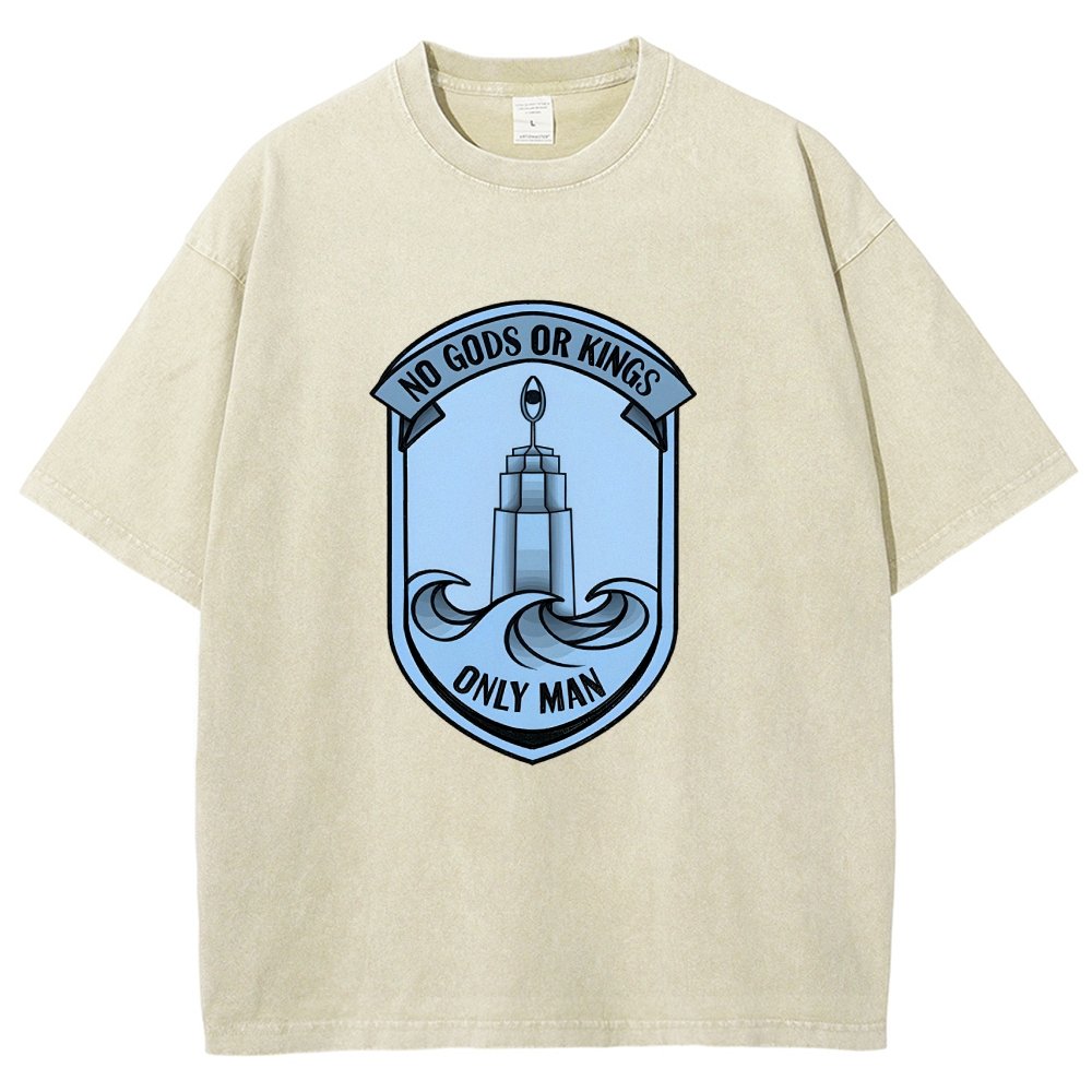 No Gods Or Kings Only Man Vintage Distressed T-shirt