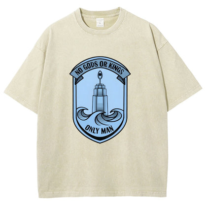 No Gods Or Kings Only Man Vintage Distressed T-shirt