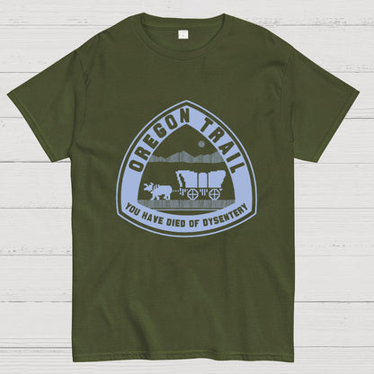 Oregon Trail T Shirt You Have Died of Dysentery Geeky T-Shirt