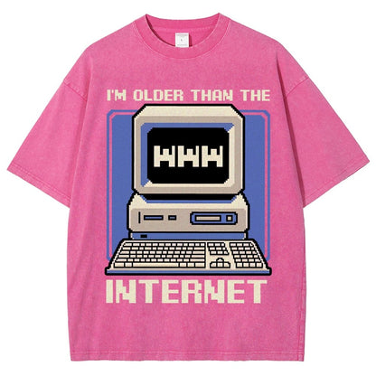 Older Than The Internet Vintage Distressed T-shirt