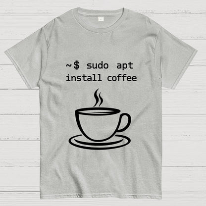 Sudo Apt-Get Install Coffee Geek T-Shirt