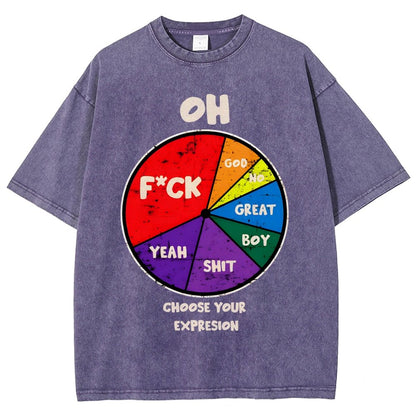 Choose You Expression Vintage Distressed T-shirt