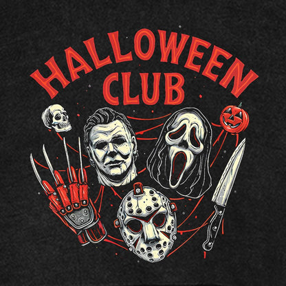 Halloween Club Vintage Distressed Hoodie