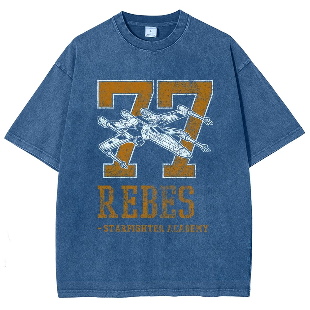 Galactic Fighter Academy Vintage Distressed T-shirt