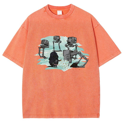 Dark Lord feeds the mechanical bird Vintage Distressed T-shirt