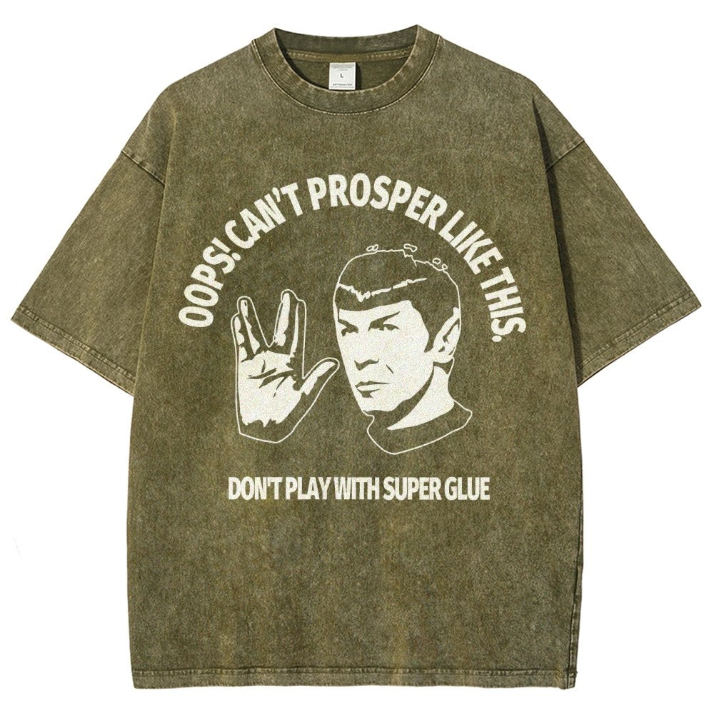 Oops! Can’t prosper like this Vintage Distressed T-shirt