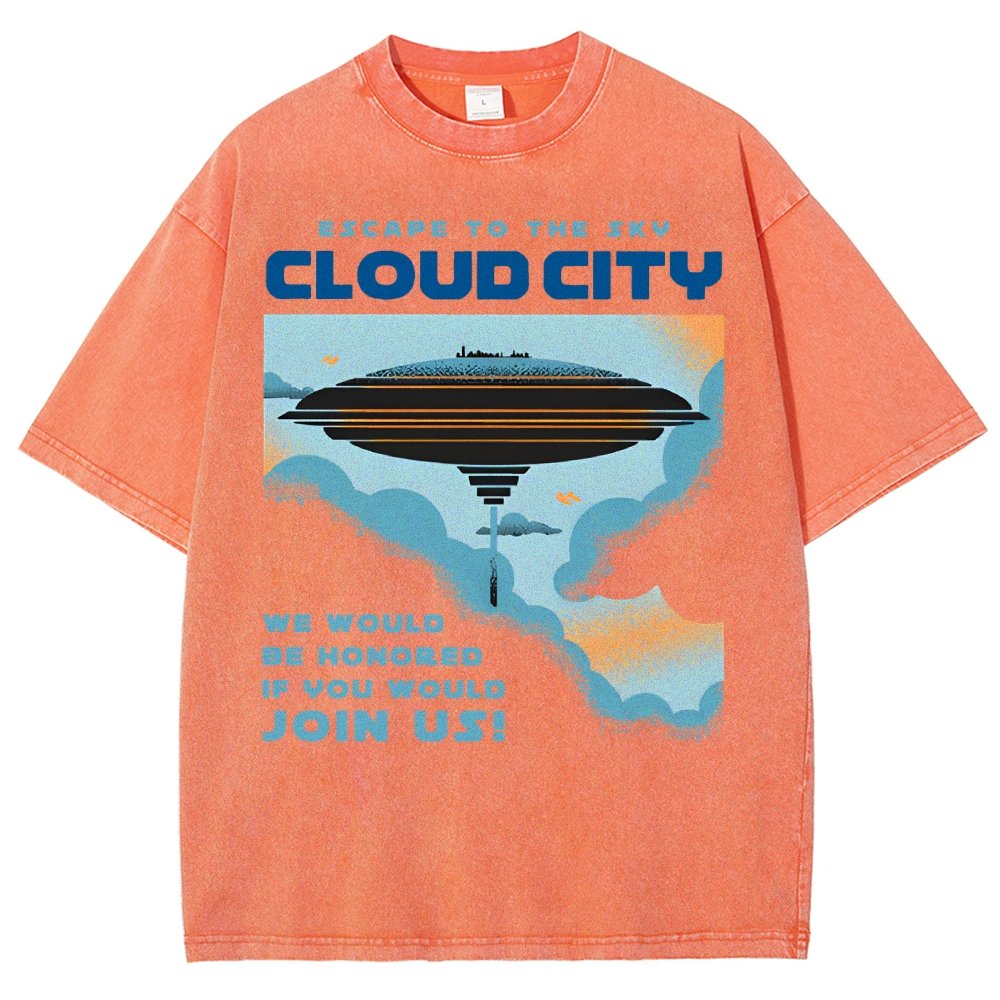 Sky City Vintage Distressed T-shirt
