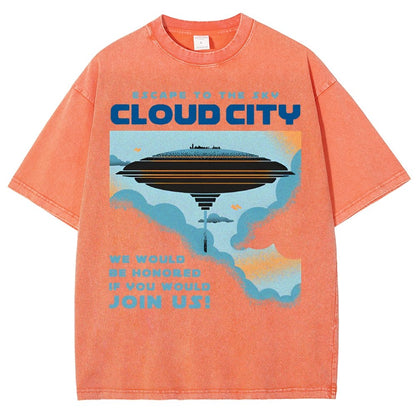 Sky City Vintage Distressed T-shirt