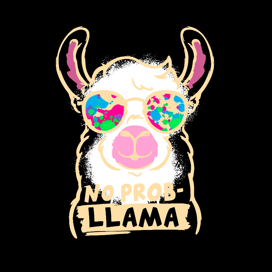 No probllama Geek T-Shirt