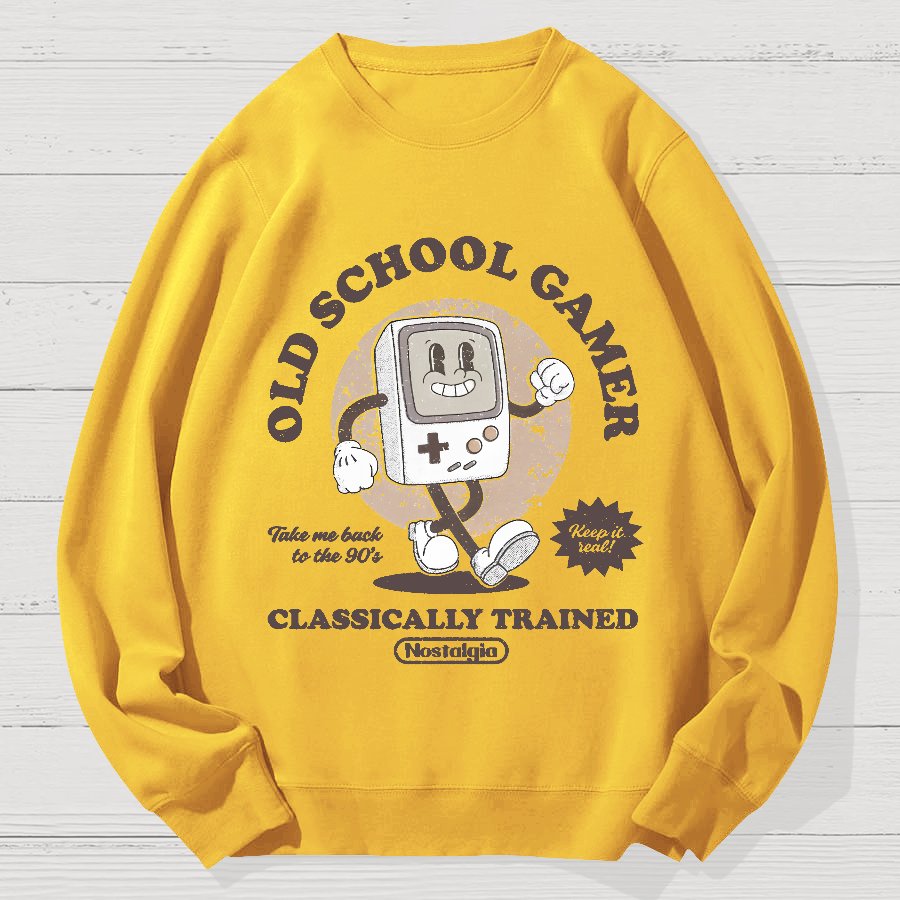 Retro Gamer Geek Cotton Sweatshirt