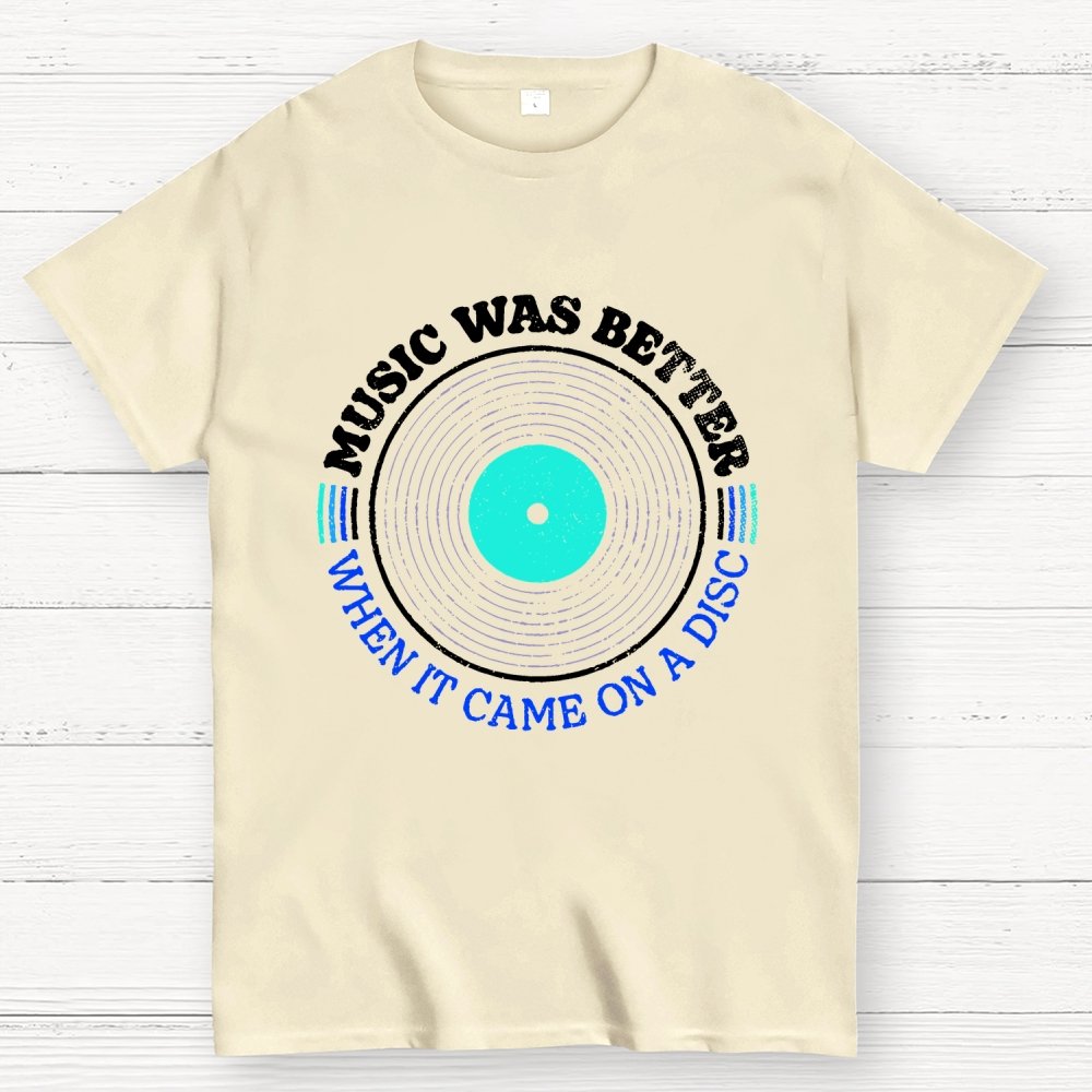 Music Was Better on a Disc Unisex Geek T-Shirt