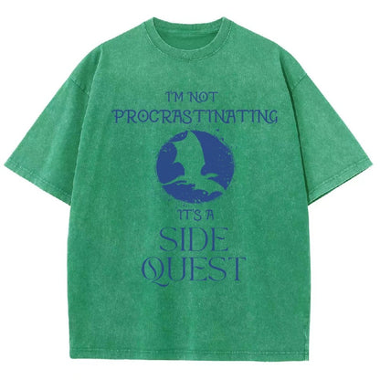 I'm Not Procrastinating It's A Side Quest Vintage Distressed T-shirt