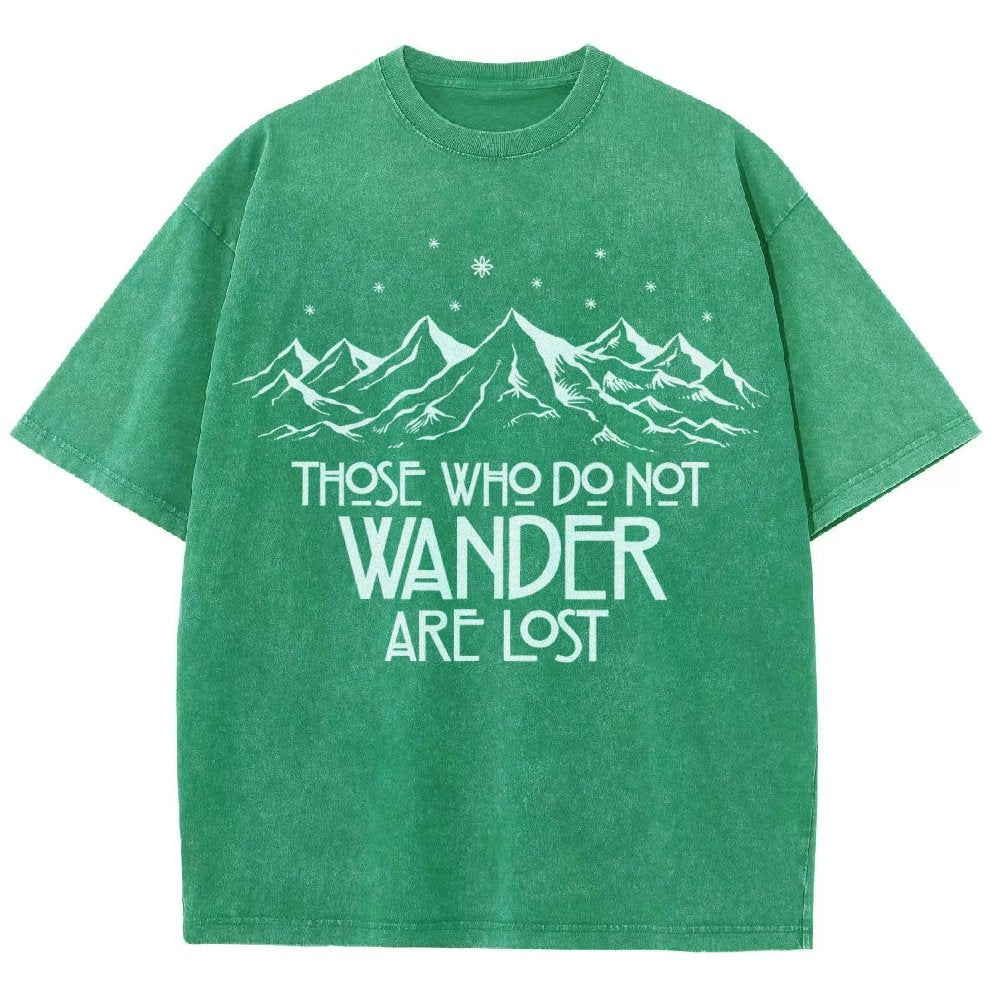 Those Who Do Not Wander Vintage Distressed T-shirt