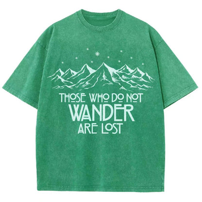 Those Who Do Not Wander Vintage Distressed T-shirt