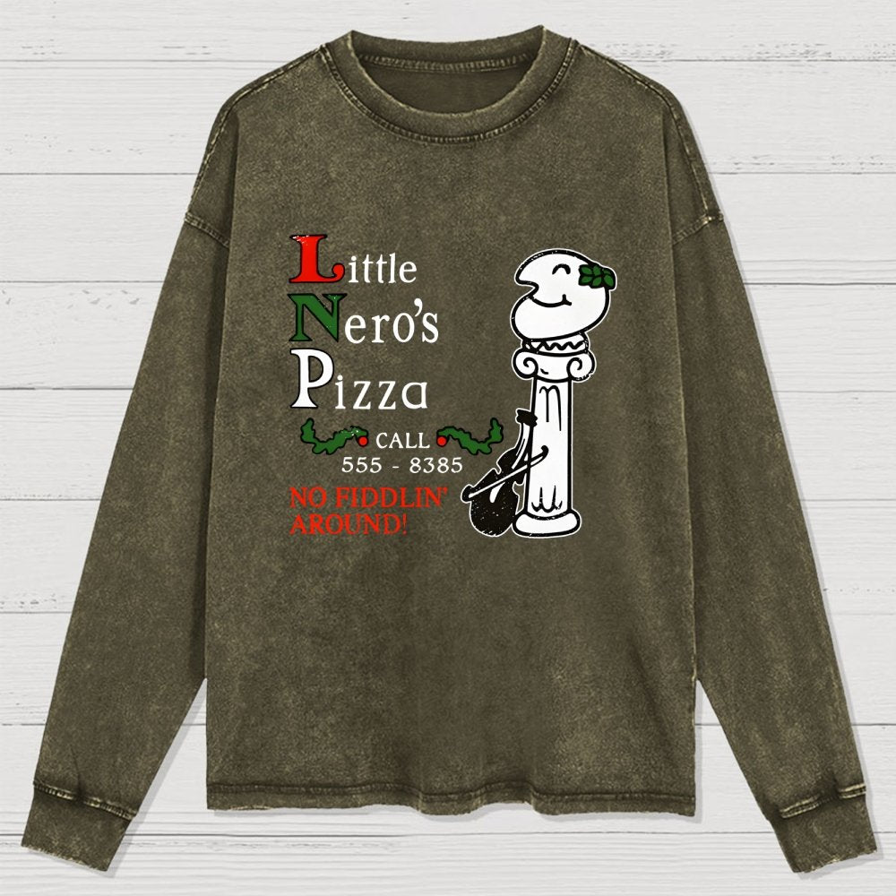 Local Pizza Joint Washed Long Sleeve Tee